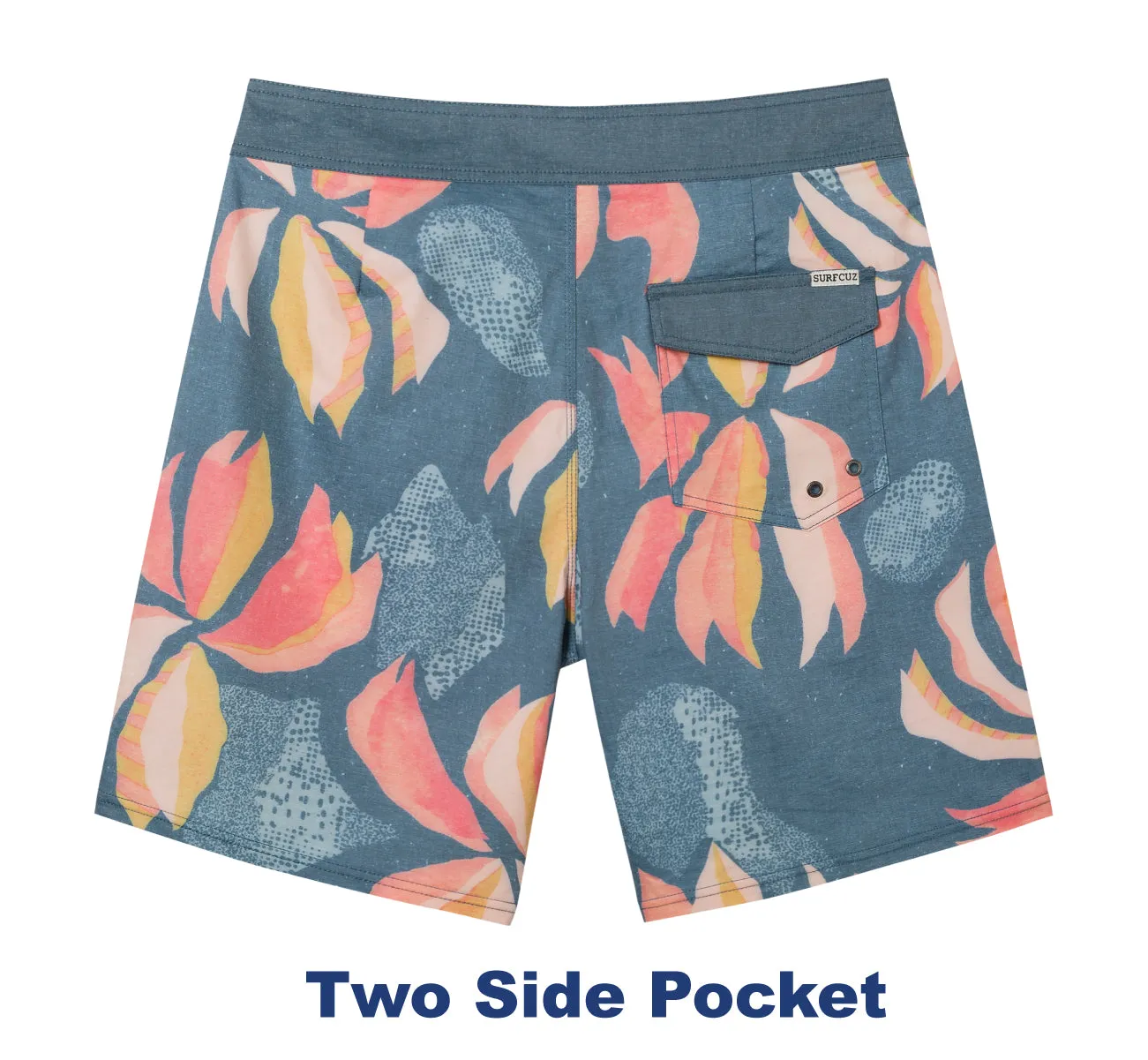Men's 9" Fashion Stretch BoardShorts With Soft Fabric
