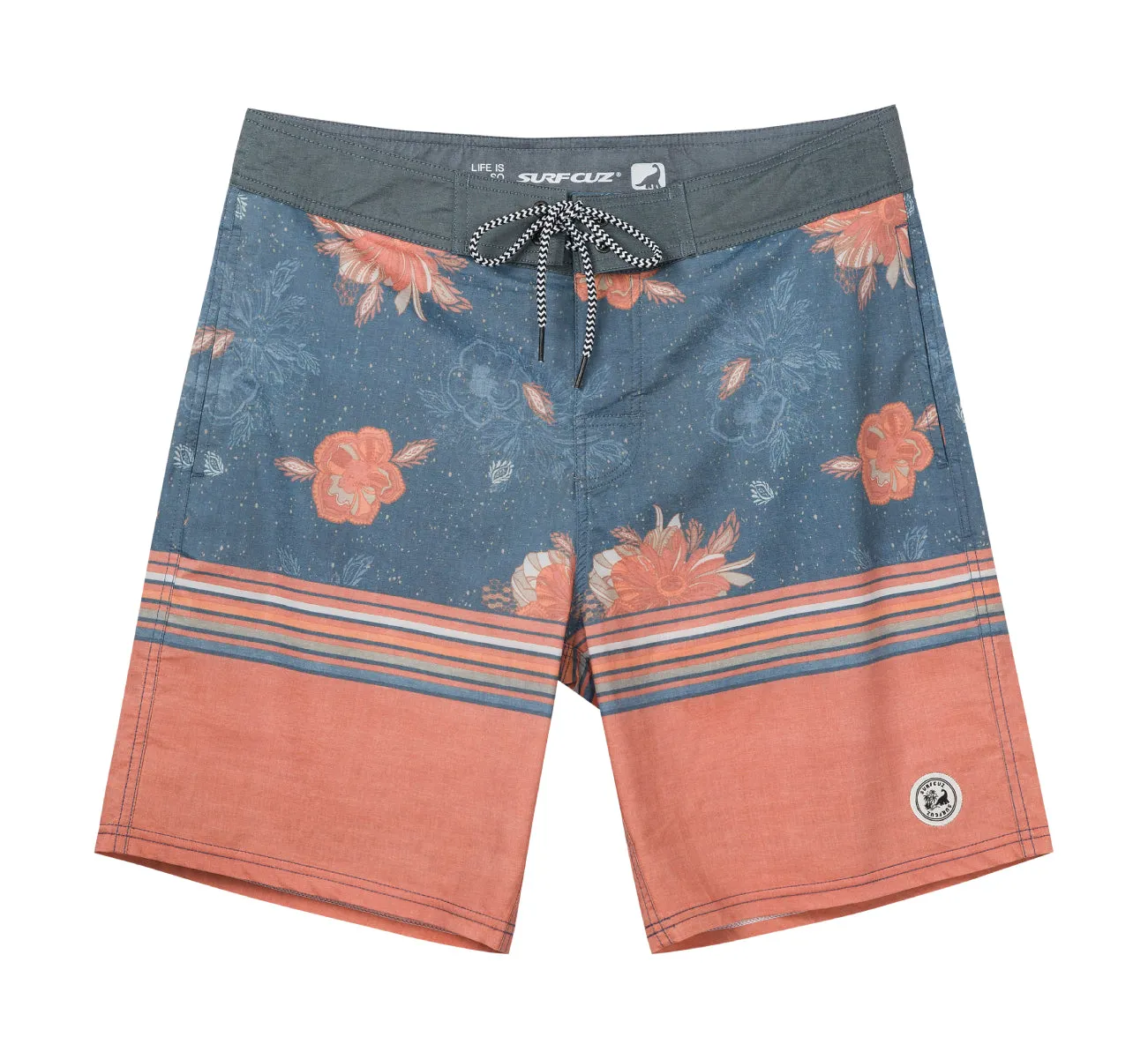 Men's 9" Fashion Stretch BoardShorts With Soft Fabric