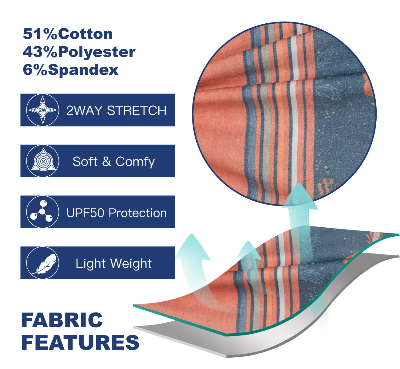 Men's 9" Fashion Stretch BoardShorts With Soft Fabric