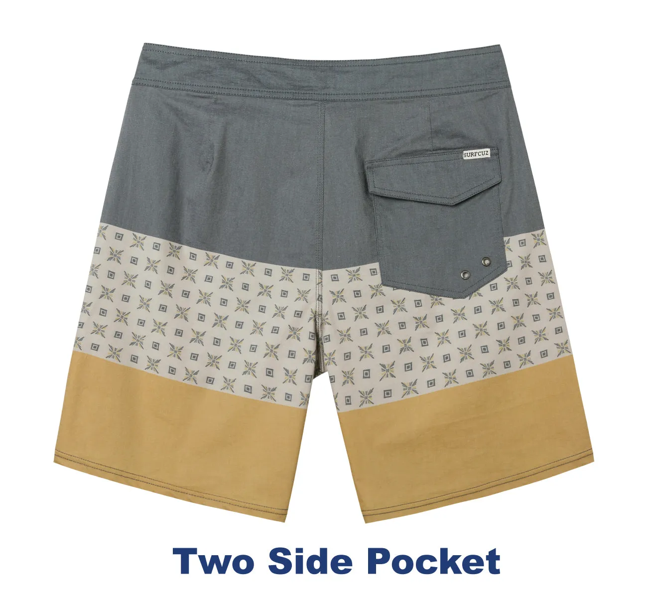 Men's 9" Fashion Stretch BoardShorts With Soft Fabric