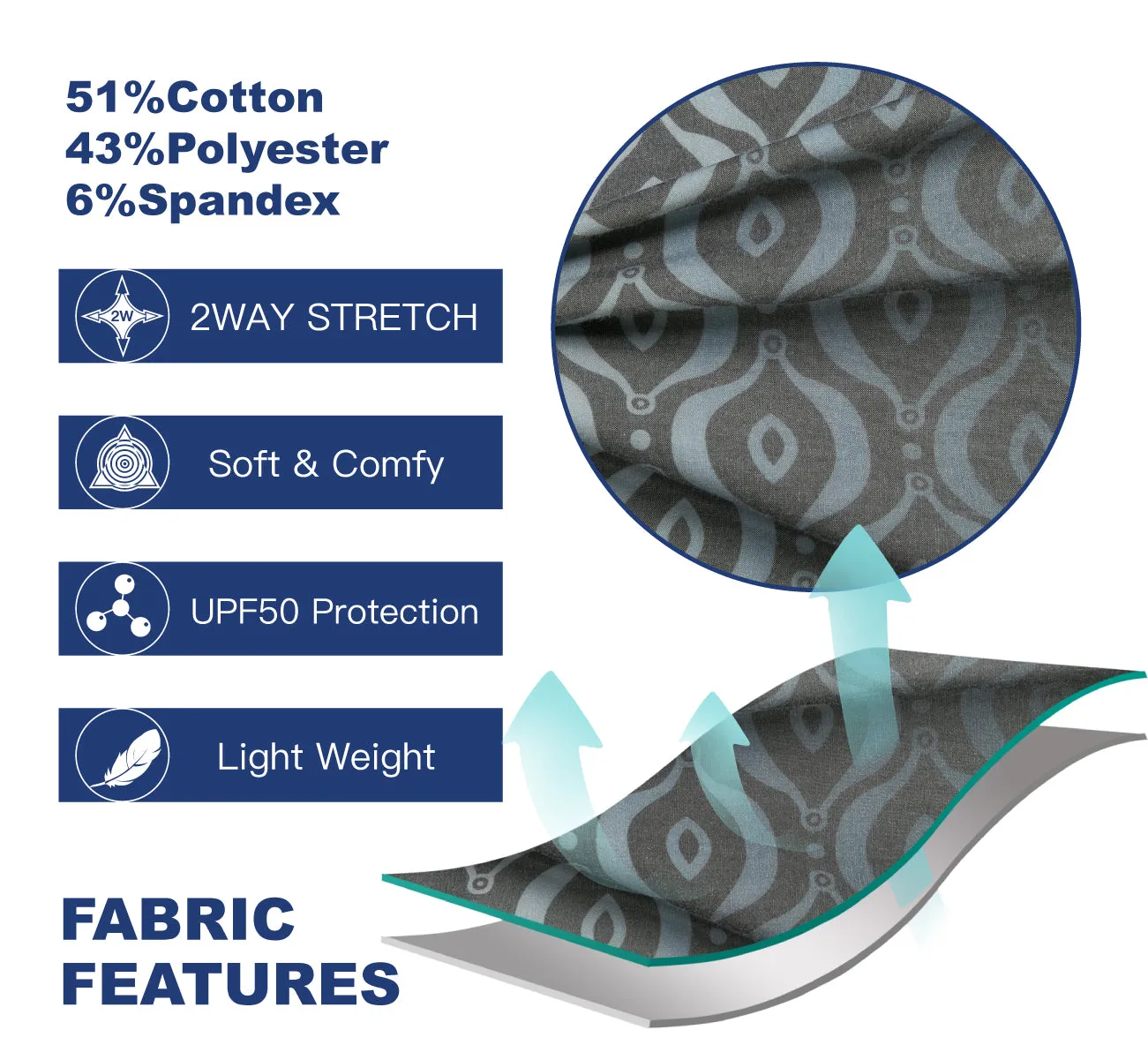 Men's 9" Fashion Stretch BoardShorts With Soft Fabric