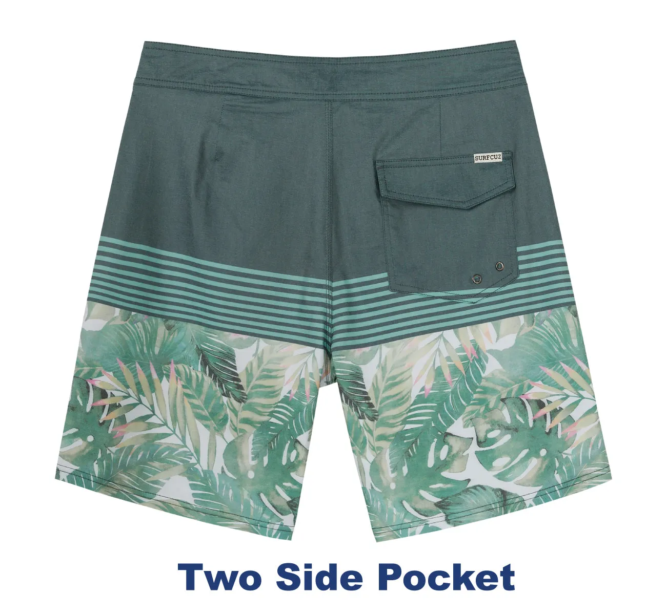 Men's 9" Fashion Stretch BoardShorts With Soft Fabric