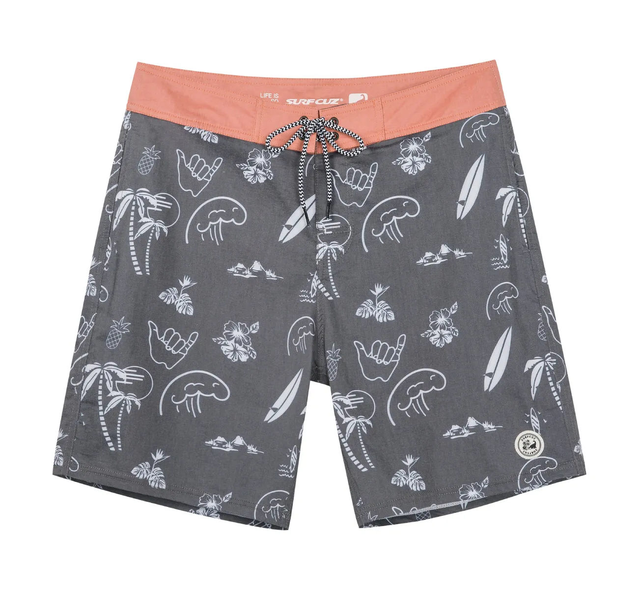 Men's 9" Fashion Stretch BoardShorts With Soft Fabric