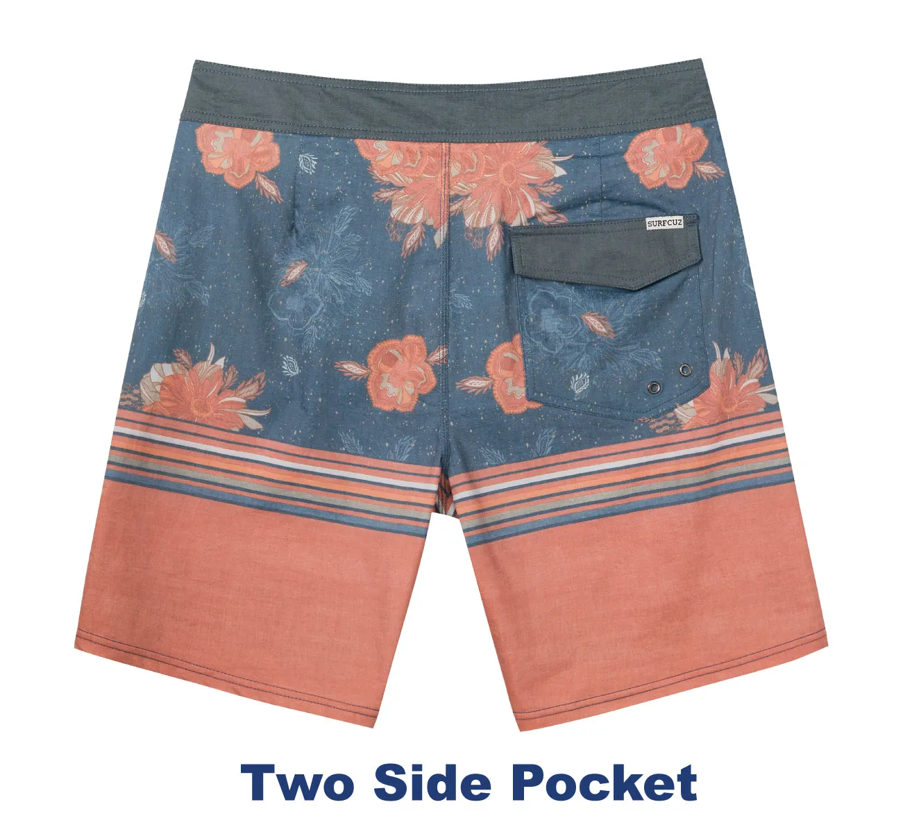 Men's 9" Fashion Stretch BoardShorts With Soft Fabric