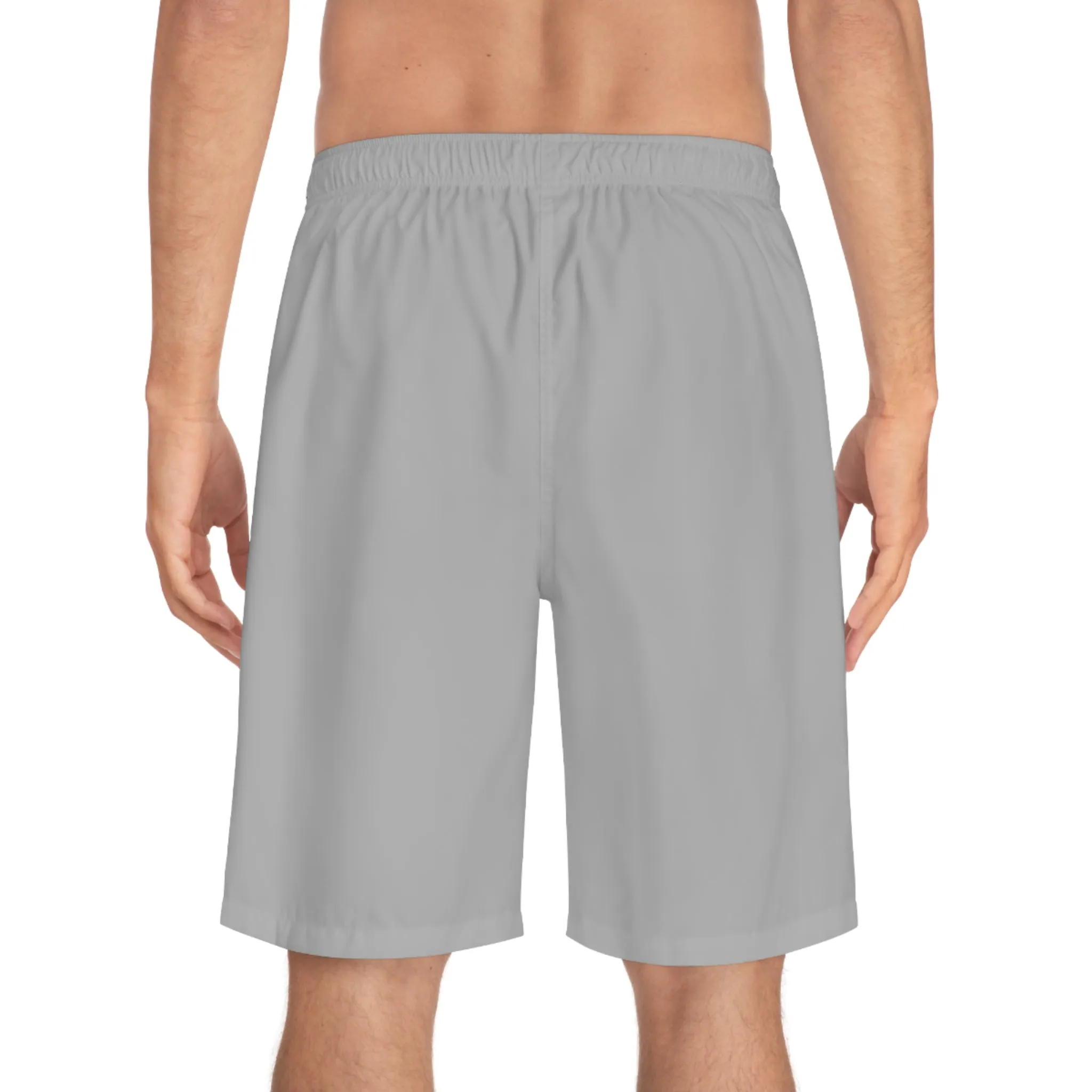 Men's Board Shorts - 'God Is With Us' Graphic Swimwear