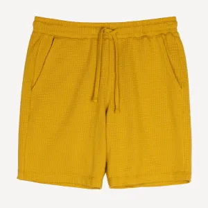 Mens Cool Knit Seersucker Shorts - Tawny Olive