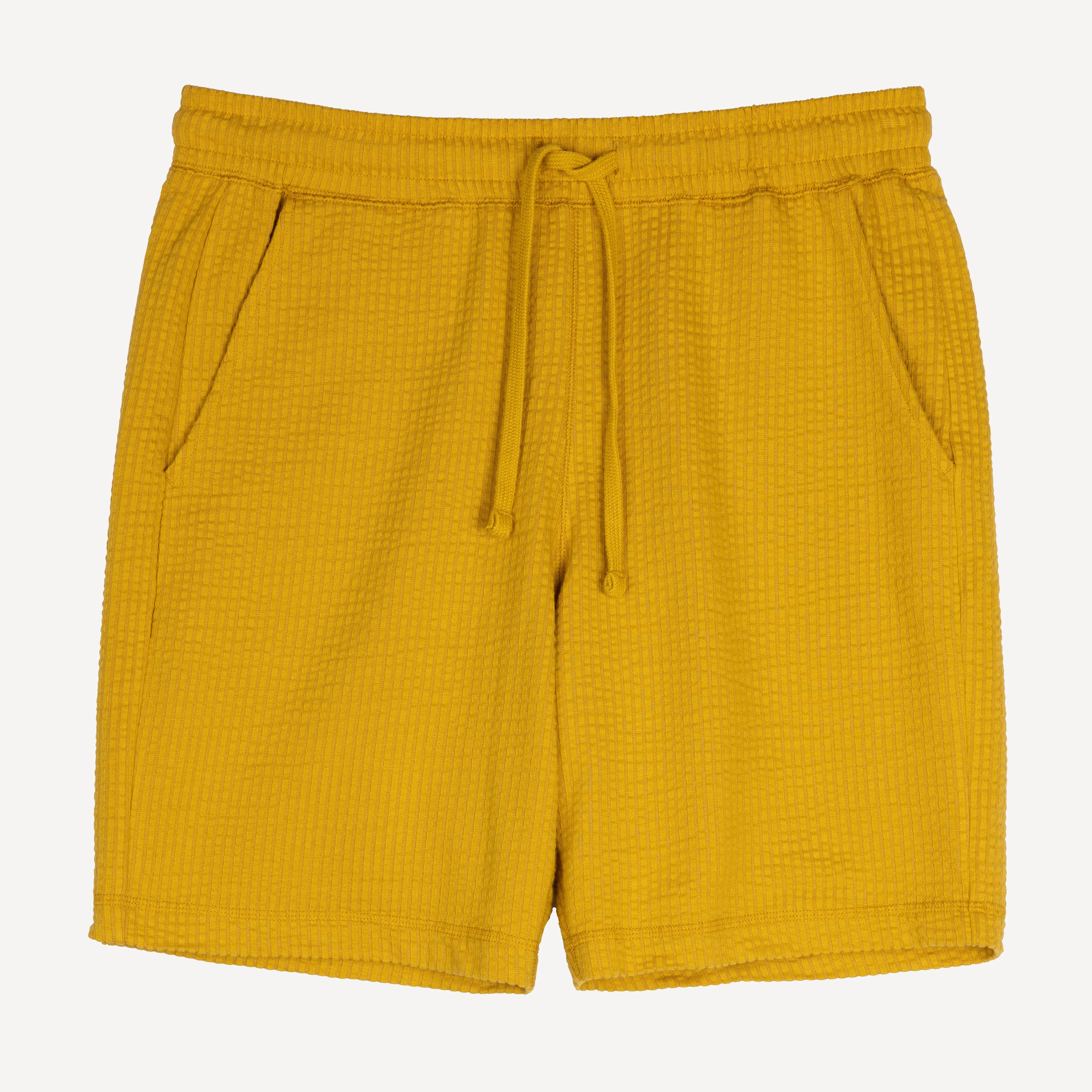 Mens Cool Knit Seersucker Shorts - Tawny Olive