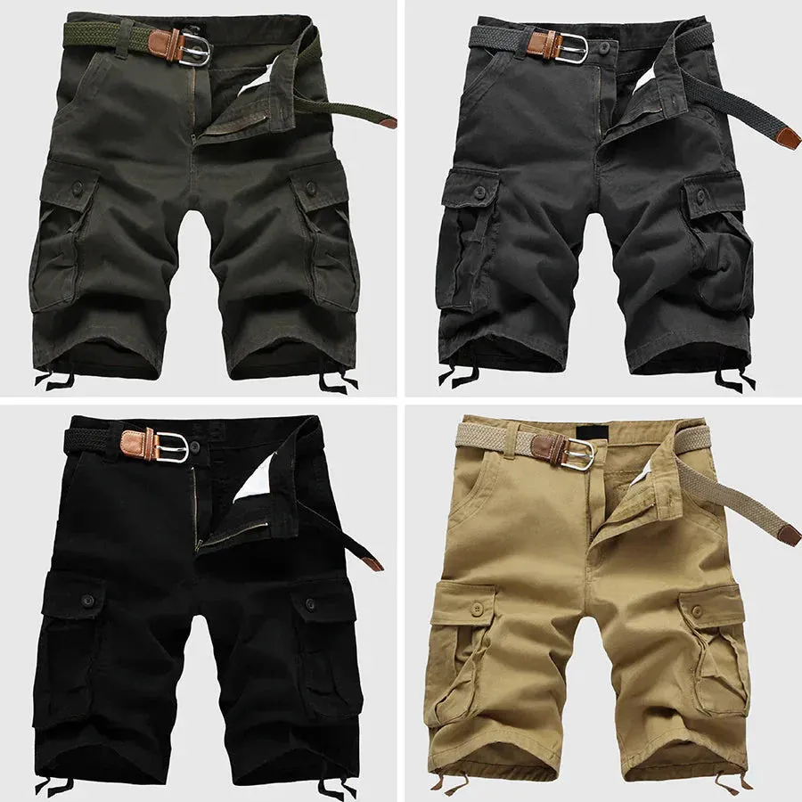Men's Cotton Cargo Shorts – Relaxed Fit