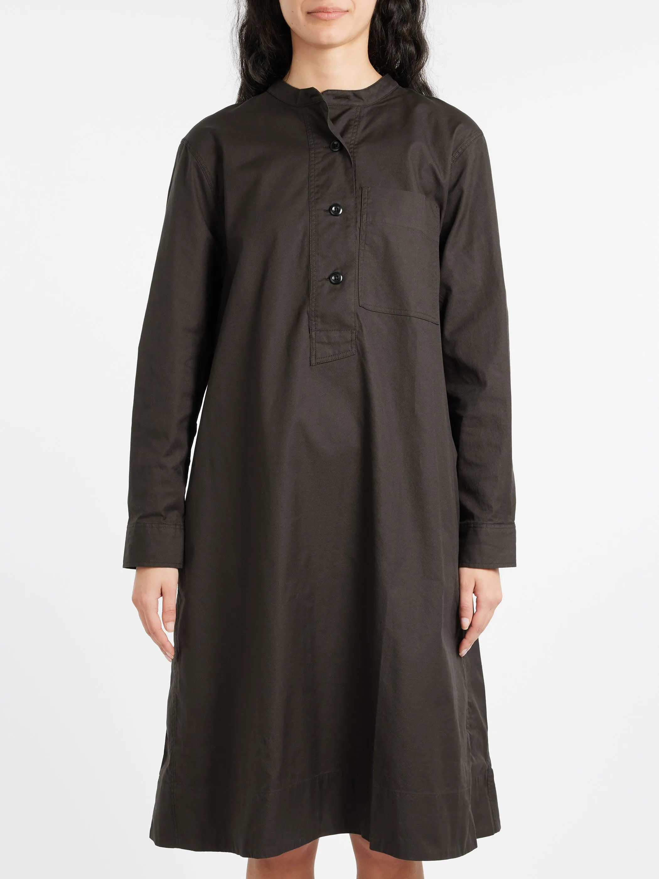 MHL Collarless Swing Dress