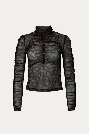 MIDNIGHT FAUNA LONG SLEEVE TOP