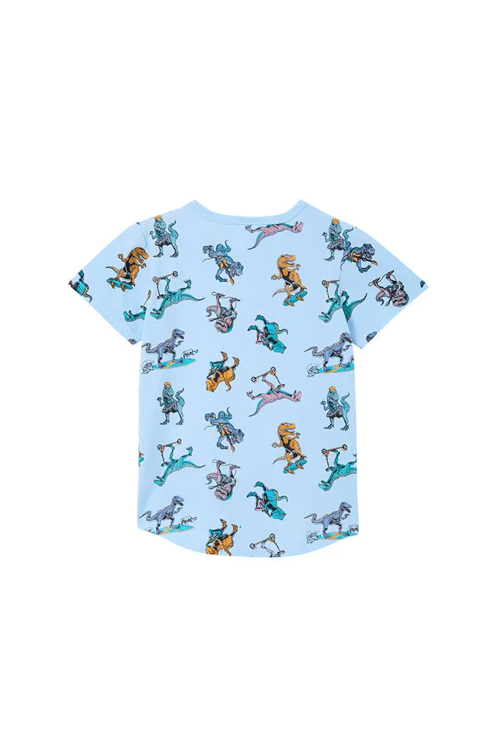 Milky | Dino Rock Skate Tee | Sizes 8-12