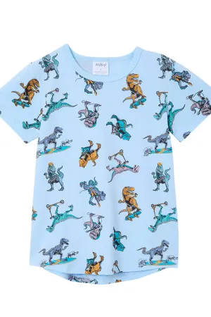 Milky | Dino Rock Skate Tee | Sizes 8-12