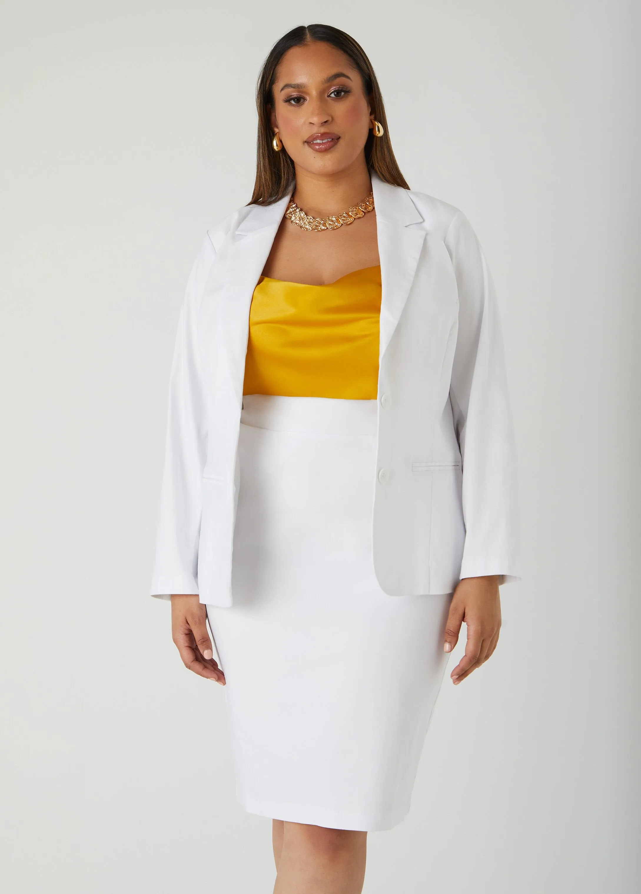 Millenium Twill Pencil Skirt