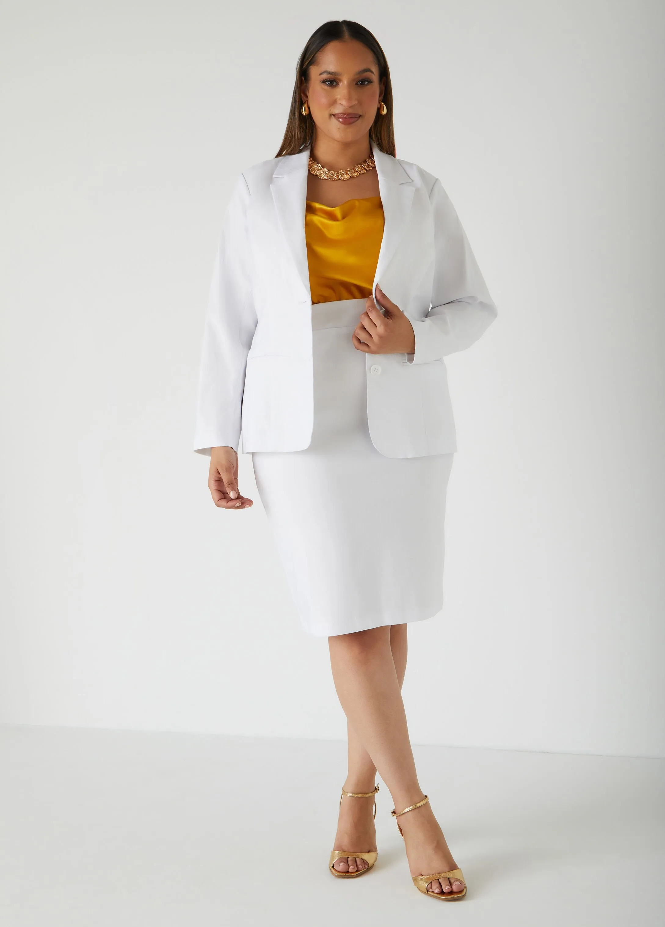 Millenium Twill Pencil Skirt