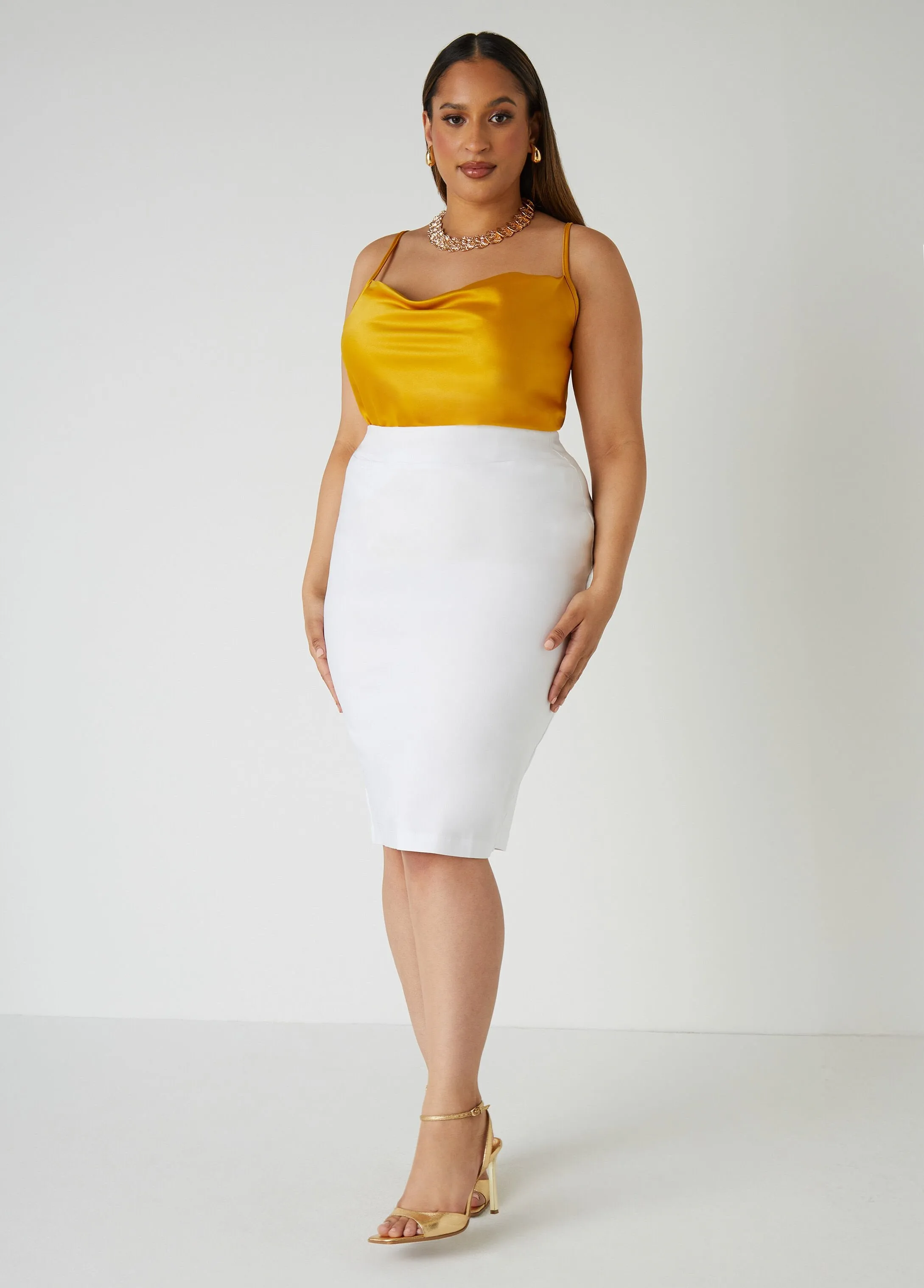 Millenium Twill Pencil Skirt