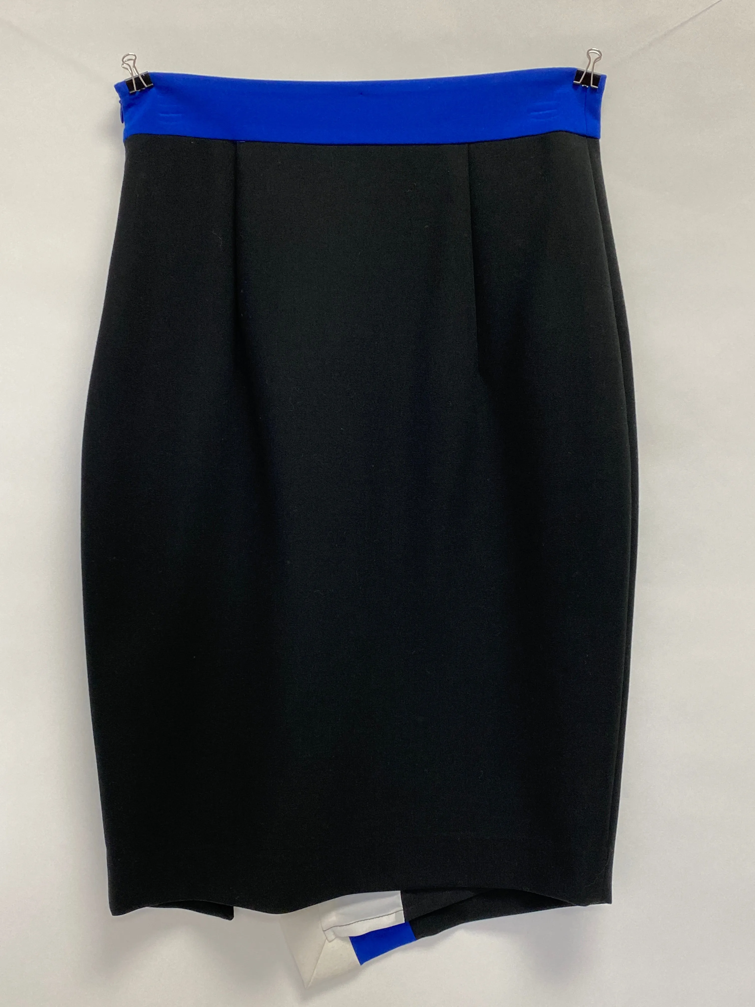 MILLY Black, White and Royal Blue Skirt
