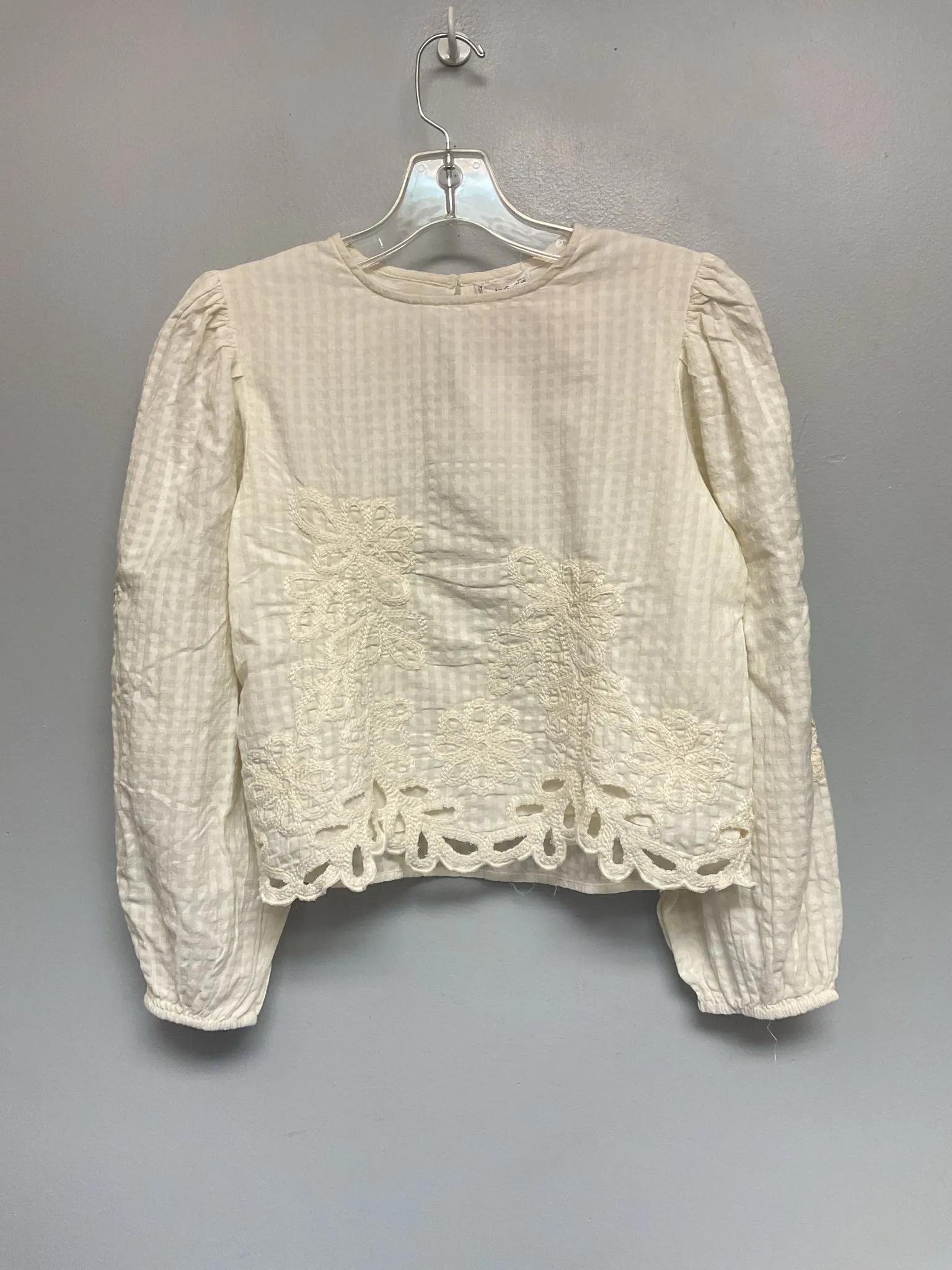 MNG Size 12 White Cotton Big Girls Blouses & Button Downs