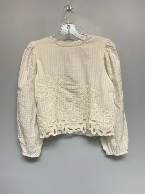 MNG Size 12 White Cotton Big Girls Blouses & Button Downs