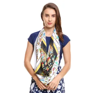 Modarta By Kamakshi Floral Printed Square Scarf