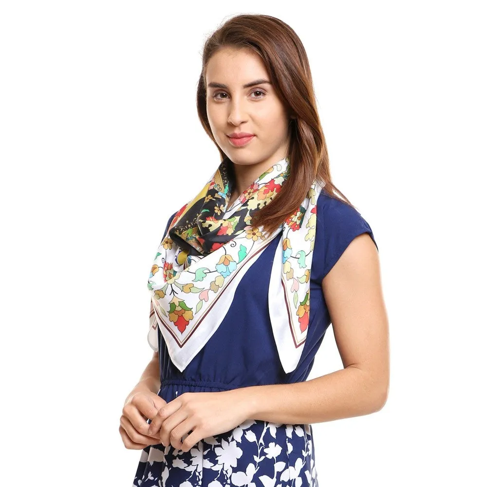Modarta By Kamakshi Floral Printed Square Scarf