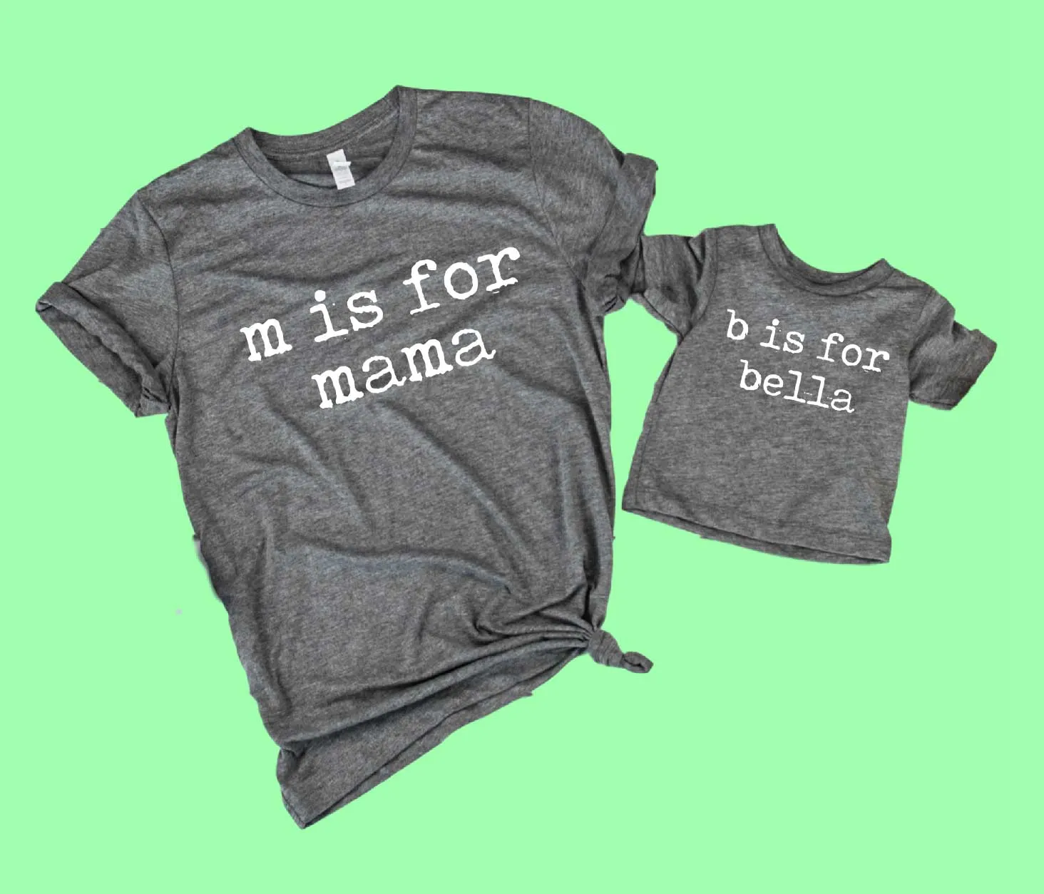 Mommy and Me Shirts | M is For Mama Custom Kids Shirt