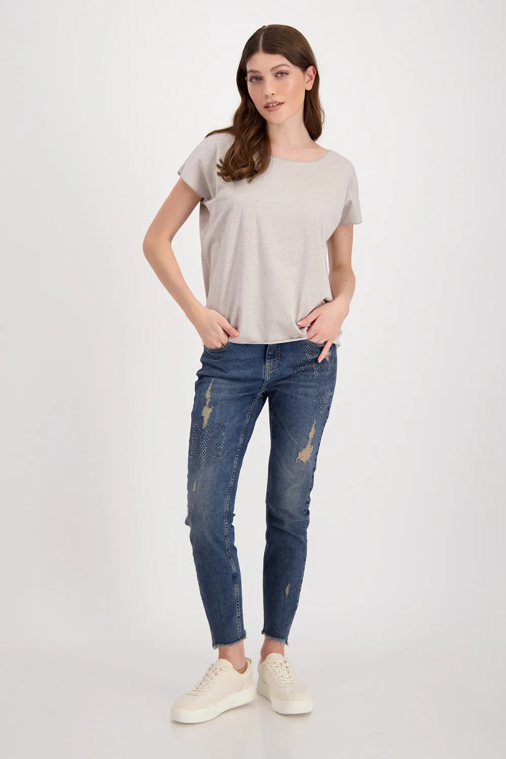 Monari Lurex T Shirt M806932