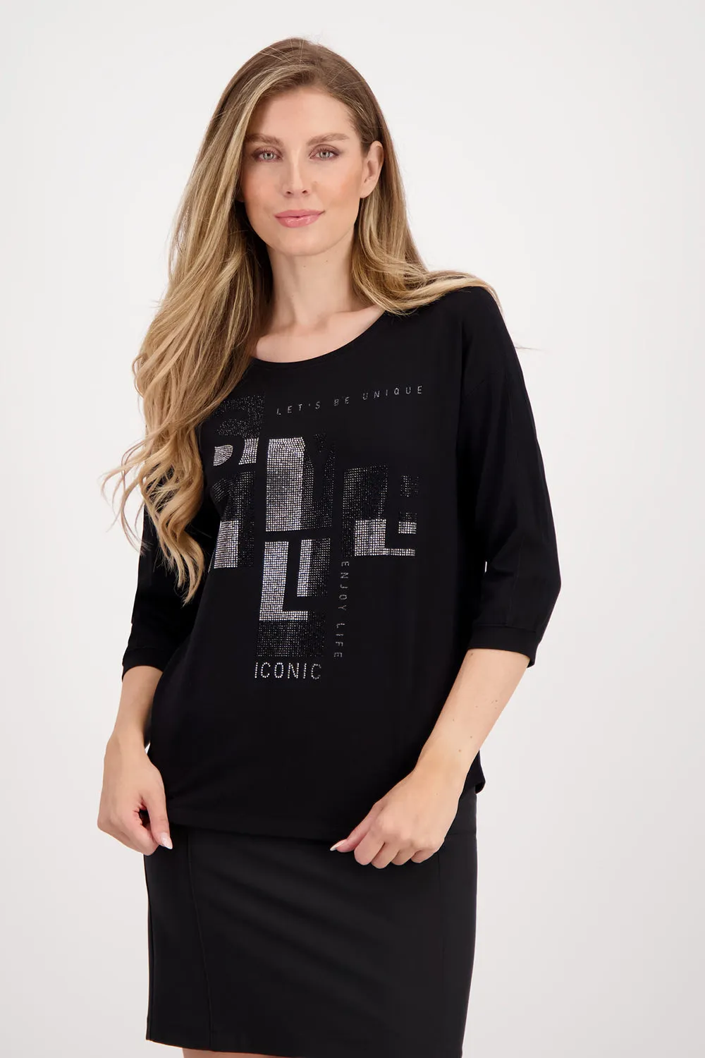 Monari T Shirt with Embellishment M807172