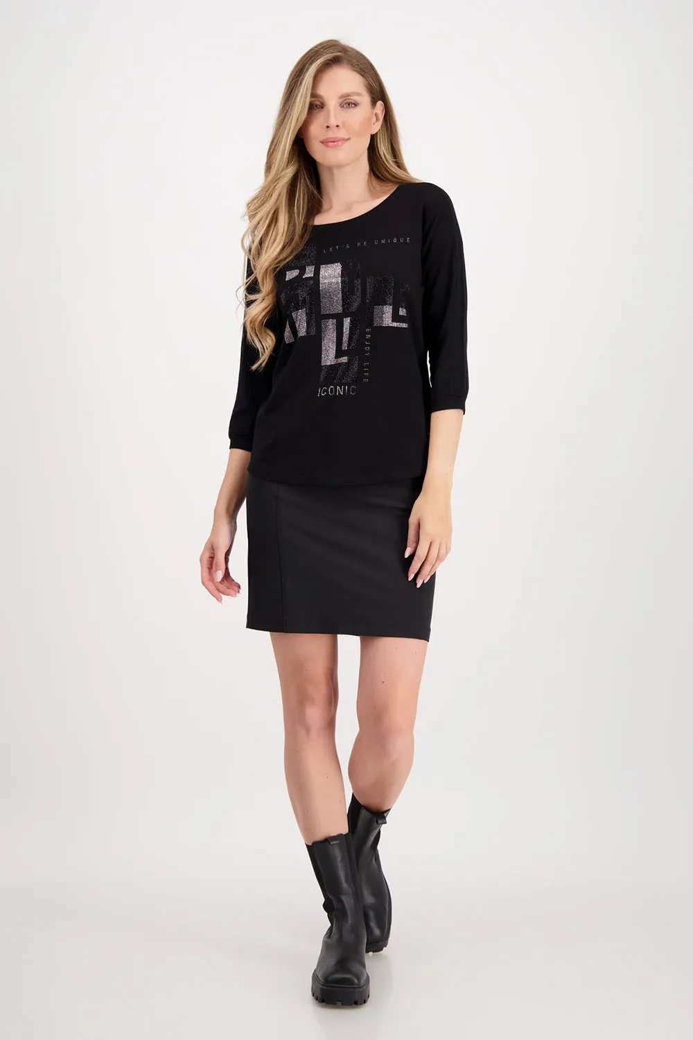Monari T Shirt with Embellishment M807172