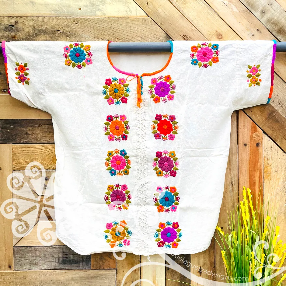 Morning Bouquet Chiapas Embroider Top- Plus Size