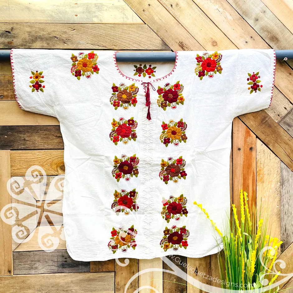 Morning Bouquet Chiapas Embroider Top- Plus Size
