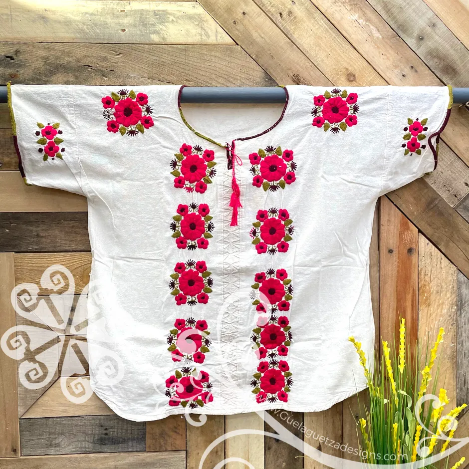 Morning Bouquet Chiapas Embroider Top- Plus Size