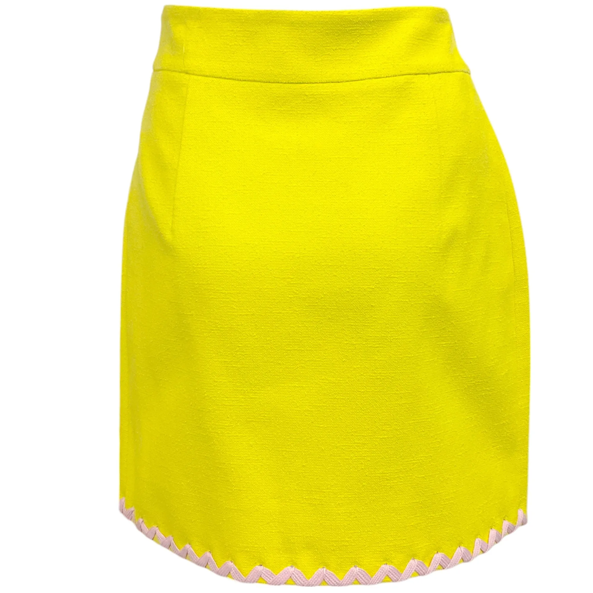 Moschino Couture Lime / Lavender Animals Skirt
