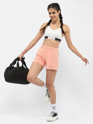 mSECRET Typography Peach Running Shorts