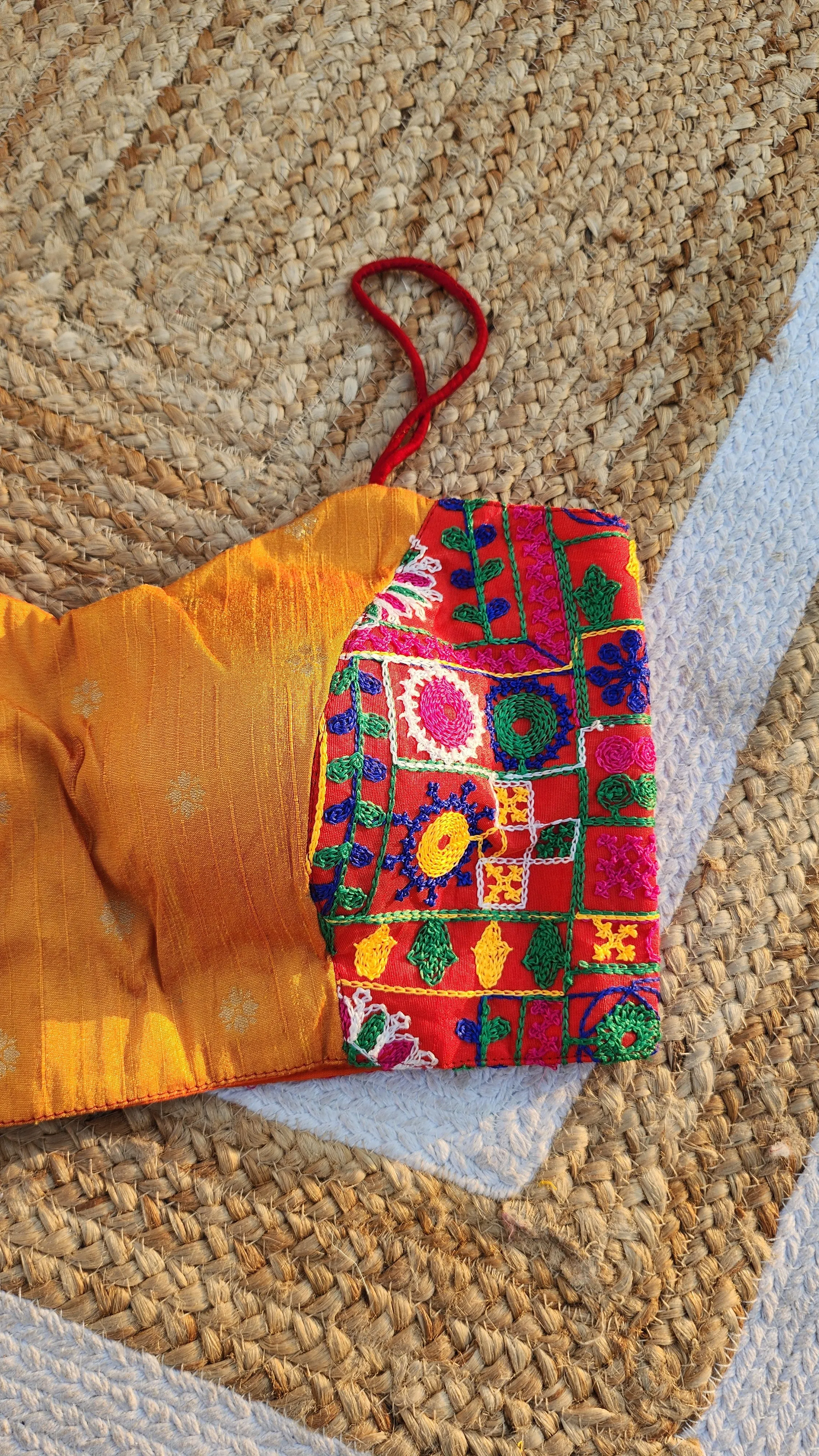 Multi color Noddle Strap Blouse -1