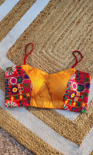 Multi color Noddle Strap Blouse -1