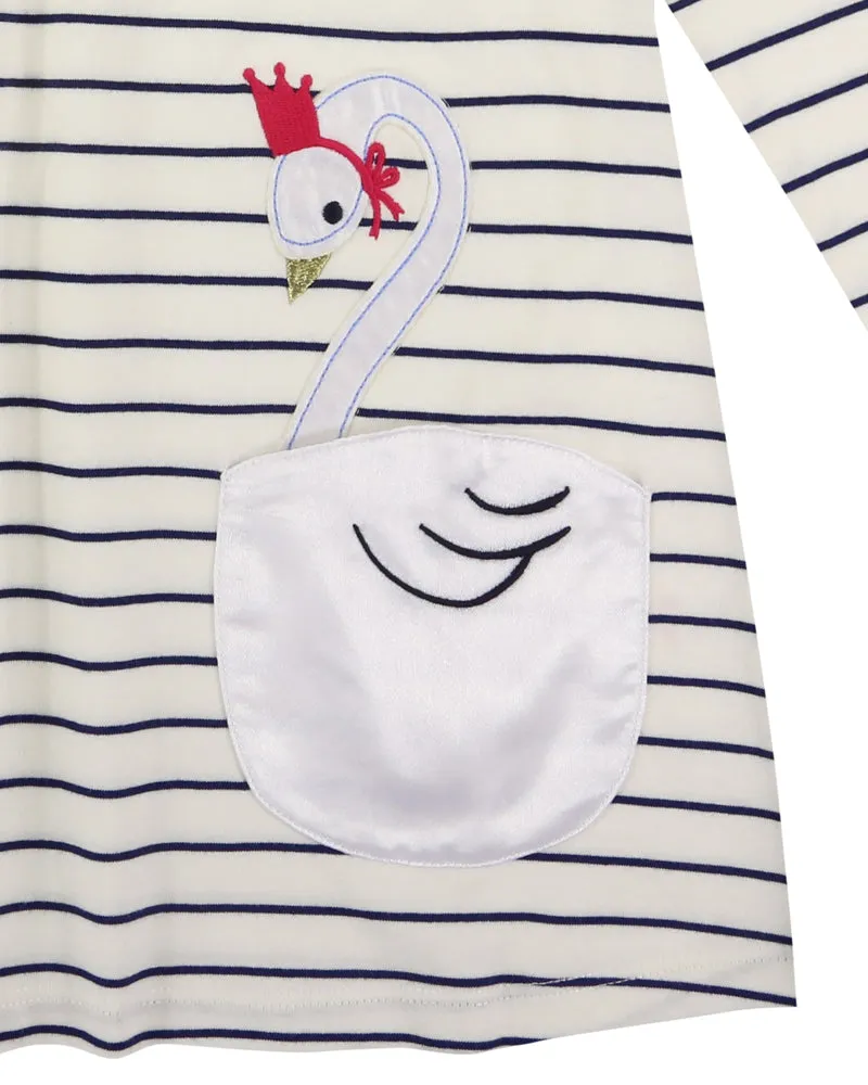 Multicoloured Stripe Print Dress