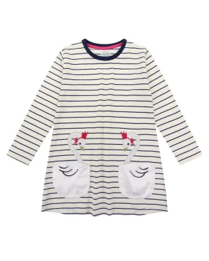 Multicoloured Stripe Print Dress