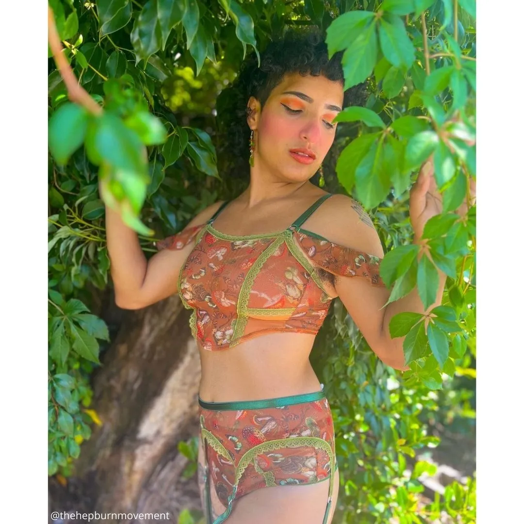 Mushroom Fairy Printed Corset