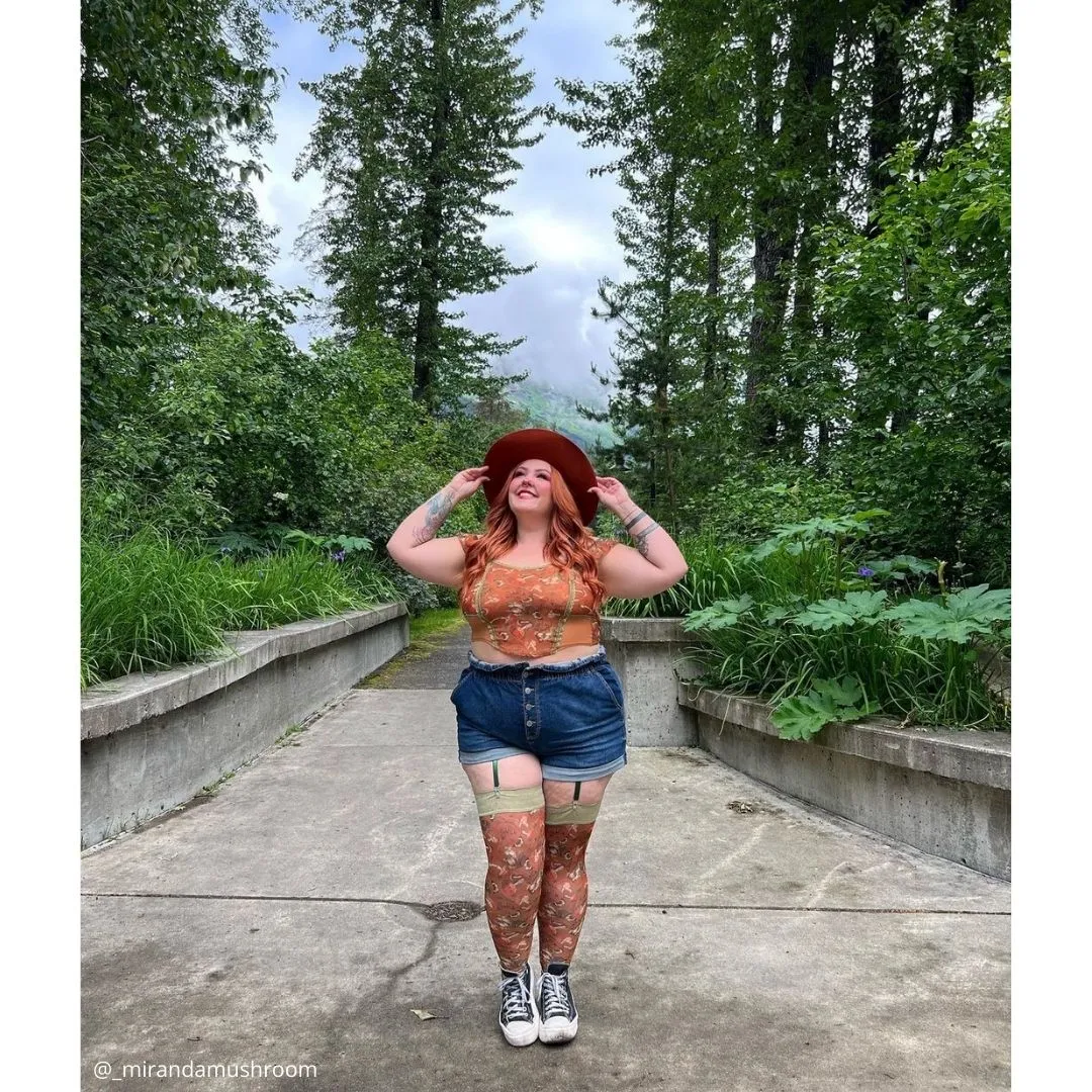 Mushroom Fairy Printed Corset