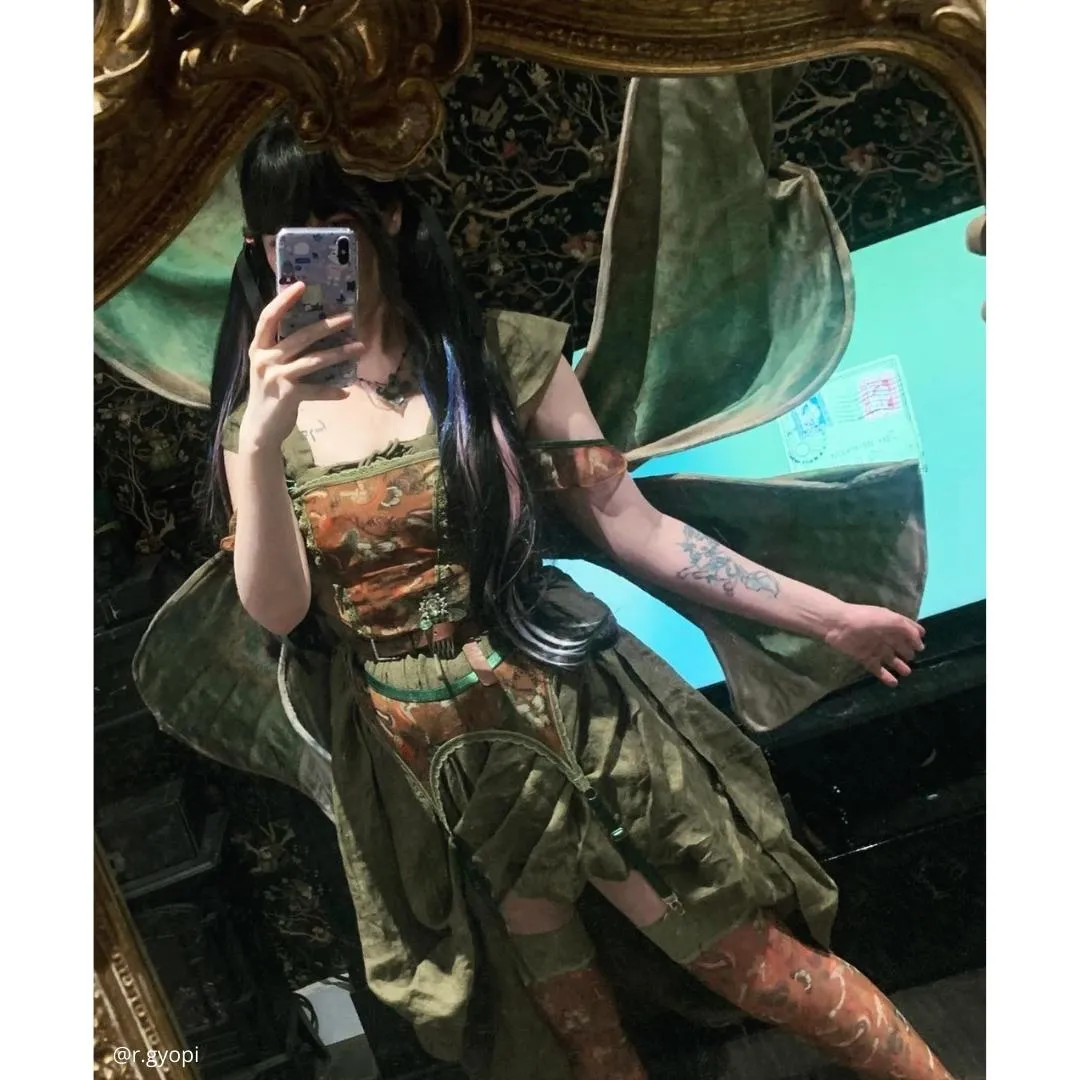 Mushroom Fairy Printed Corset