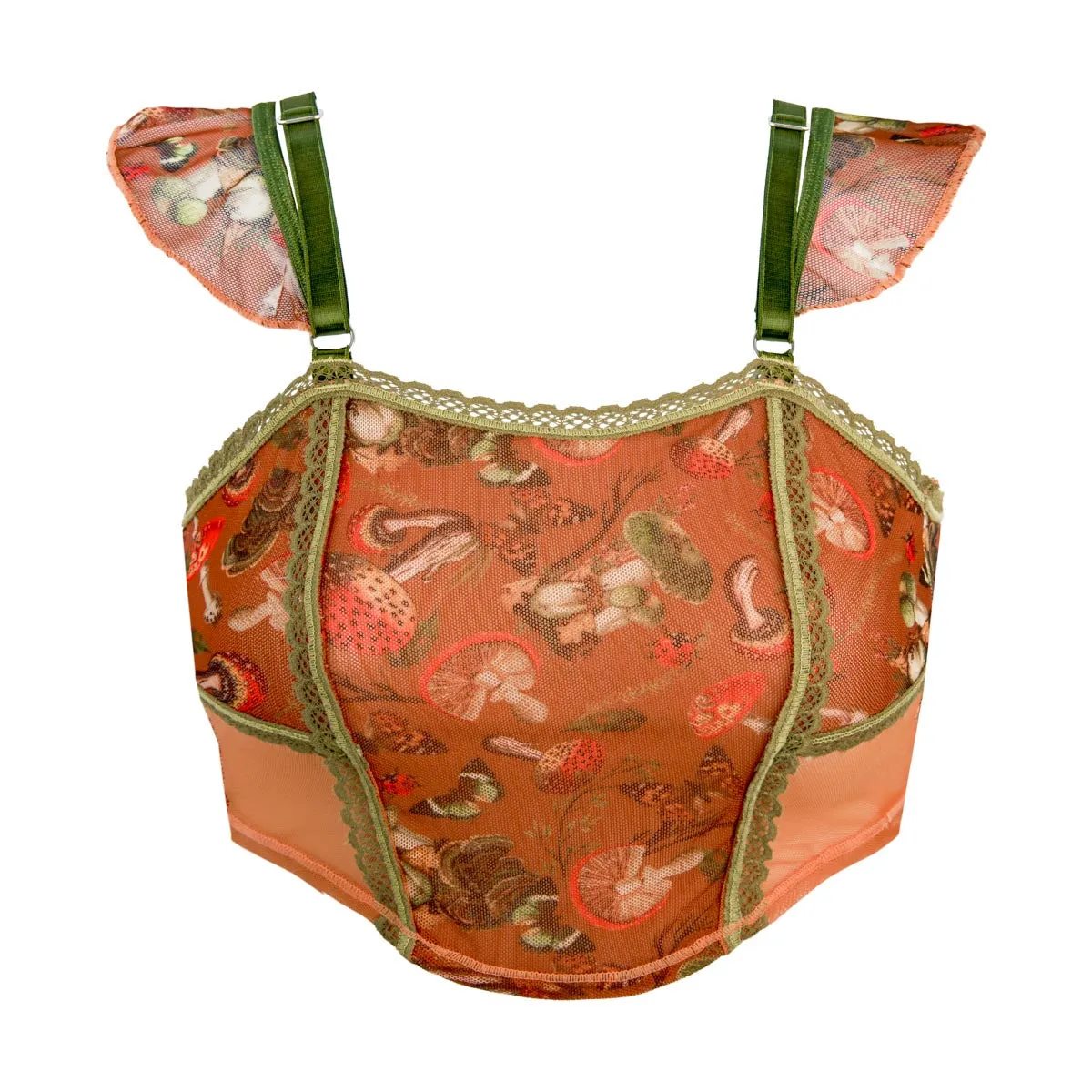 Mushroom Fairy Printed Corset