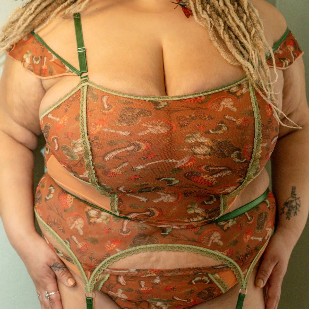 Mushroom Fairy Printed Corset
