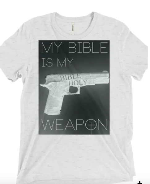 My Weapon White- Christian T-Shirts