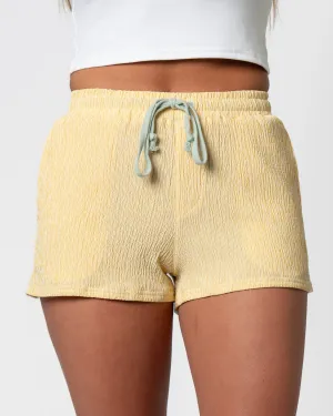 Myrtle Seersucker Shorts - Yellow