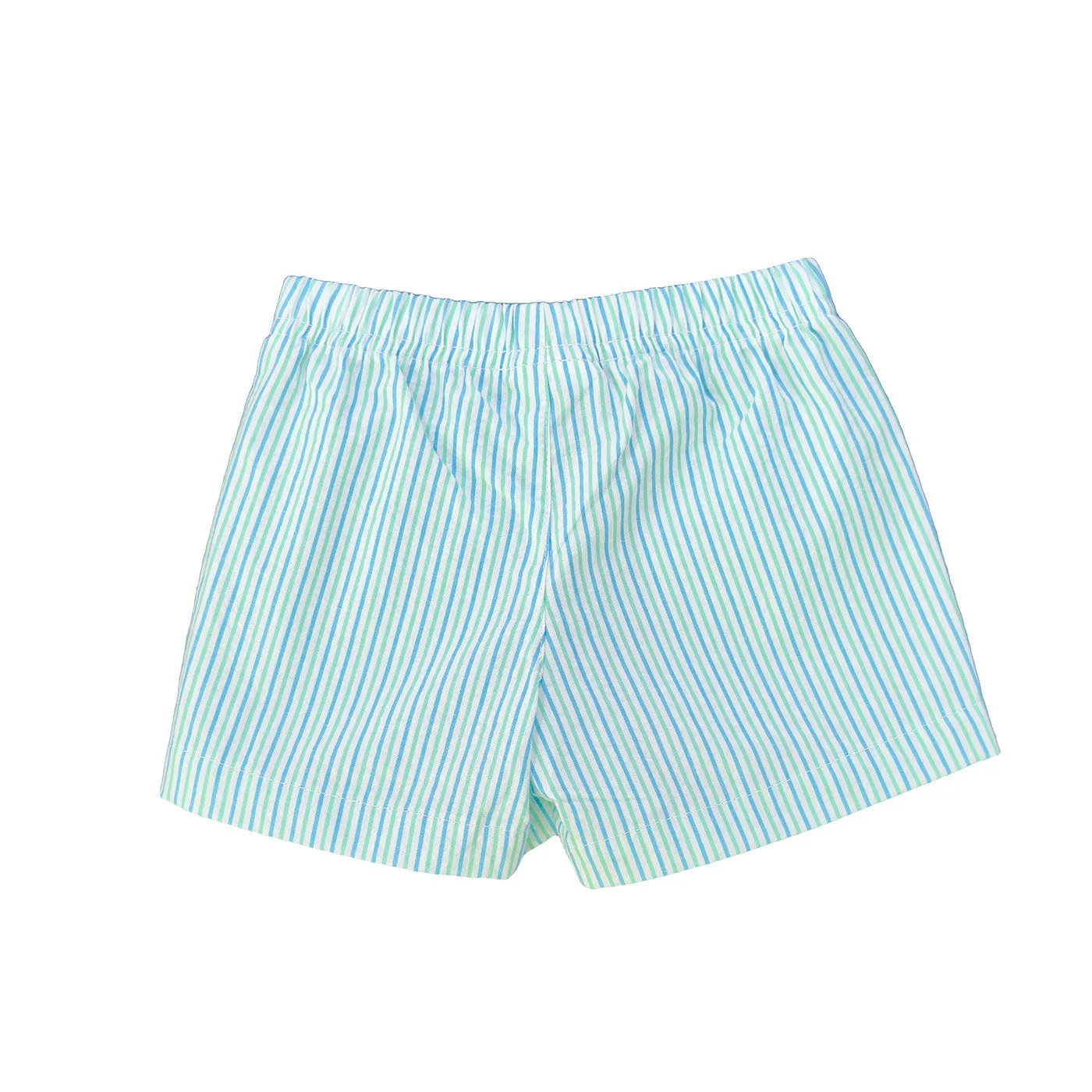 Naples Seersucker Short, Coastal Stripe