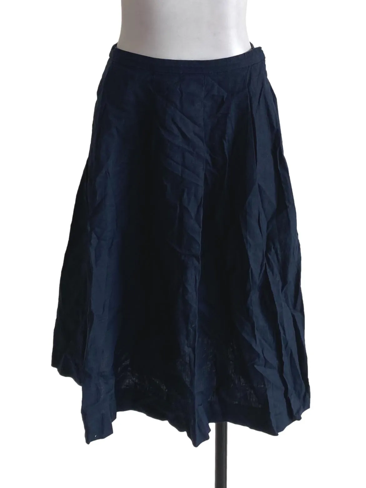 Navy Blue Cotton Skirt