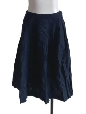 Navy Blue Cotton Skirt