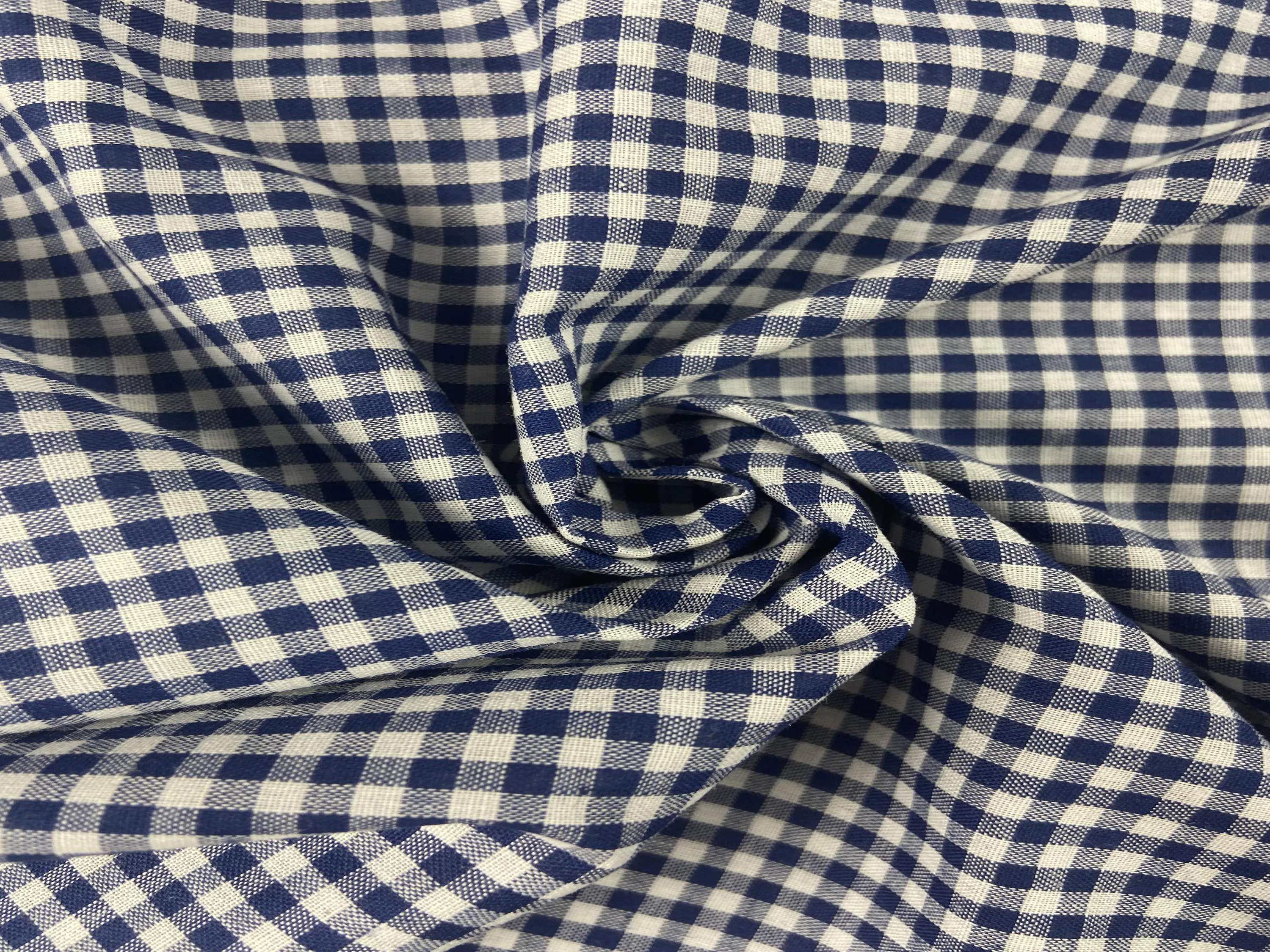 Navy Blue Gingham 1-8