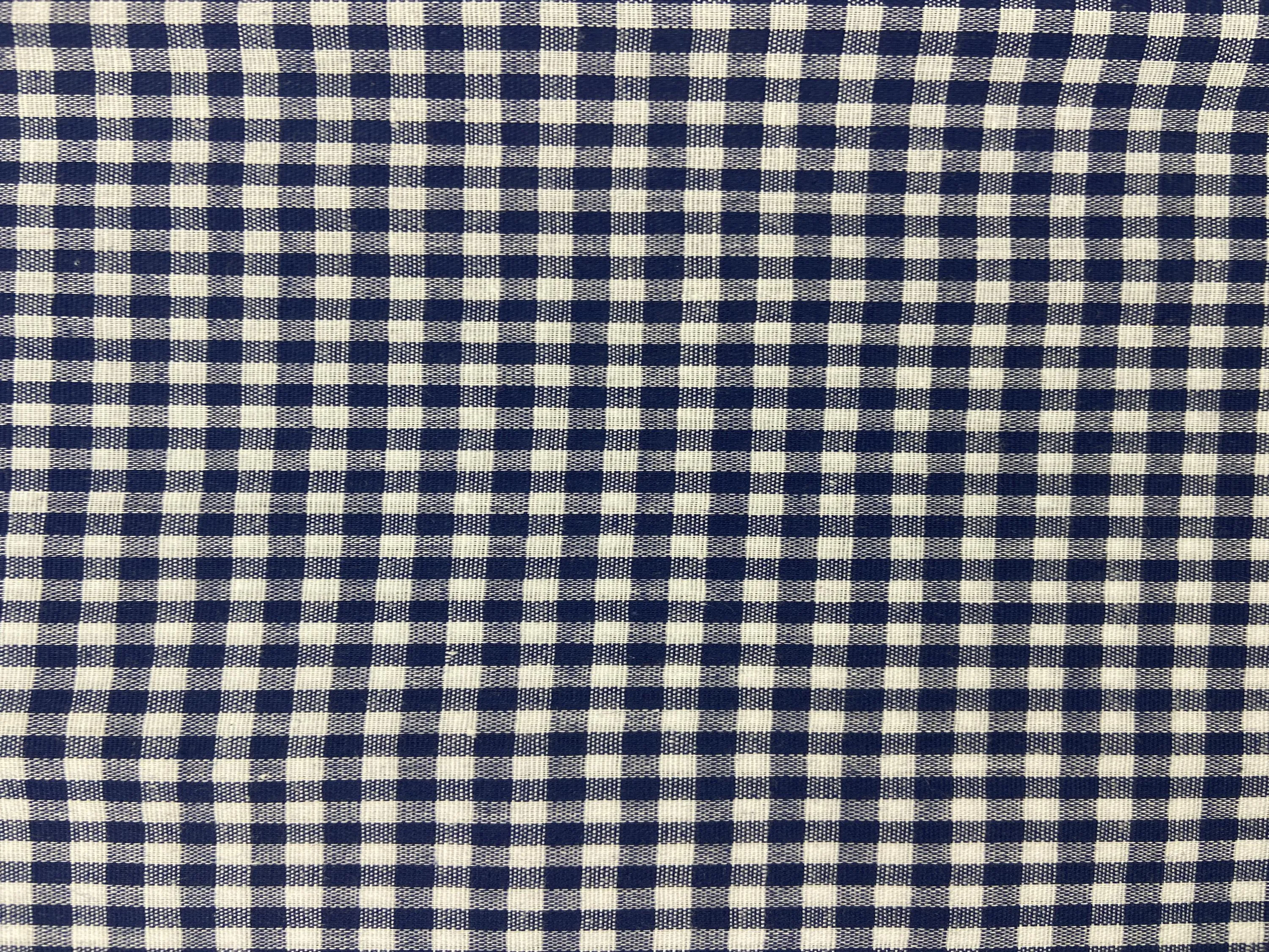 Navy Blue Gingham 1-8