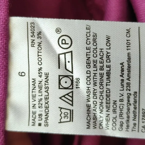 New BR Linen Blend Shorts Size 6